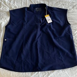 Fig’s Women’s Navy Blue Rafaela Scrub Top